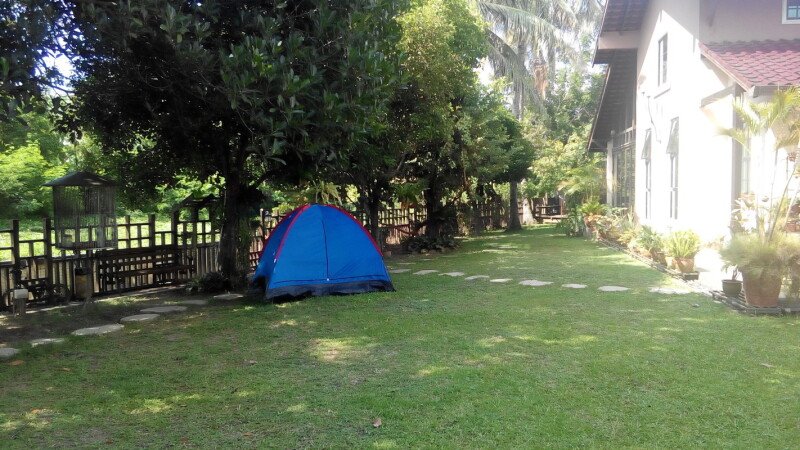 Room 3 guests, with garden