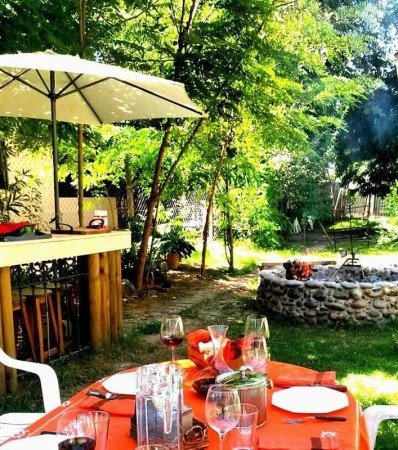 Habitación 4 huéspedes, con jardín