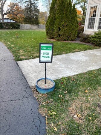 Room 12 guests, with garden