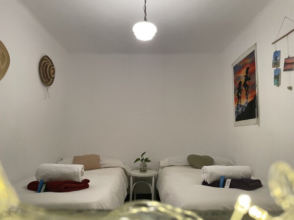 Habitación 2 huéspedes, con jardín