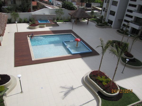 Room 2 guests, with pool