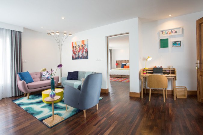 Chambre bien-être, 4 voyageurs, avec piscine