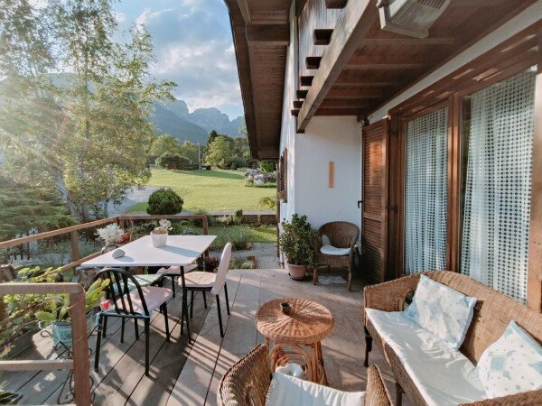 Camera 4 ospiti, con giardino