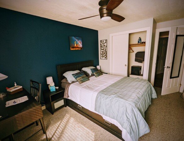 Room 2 guests, with garden