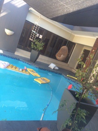 Room 2 guests, with pool