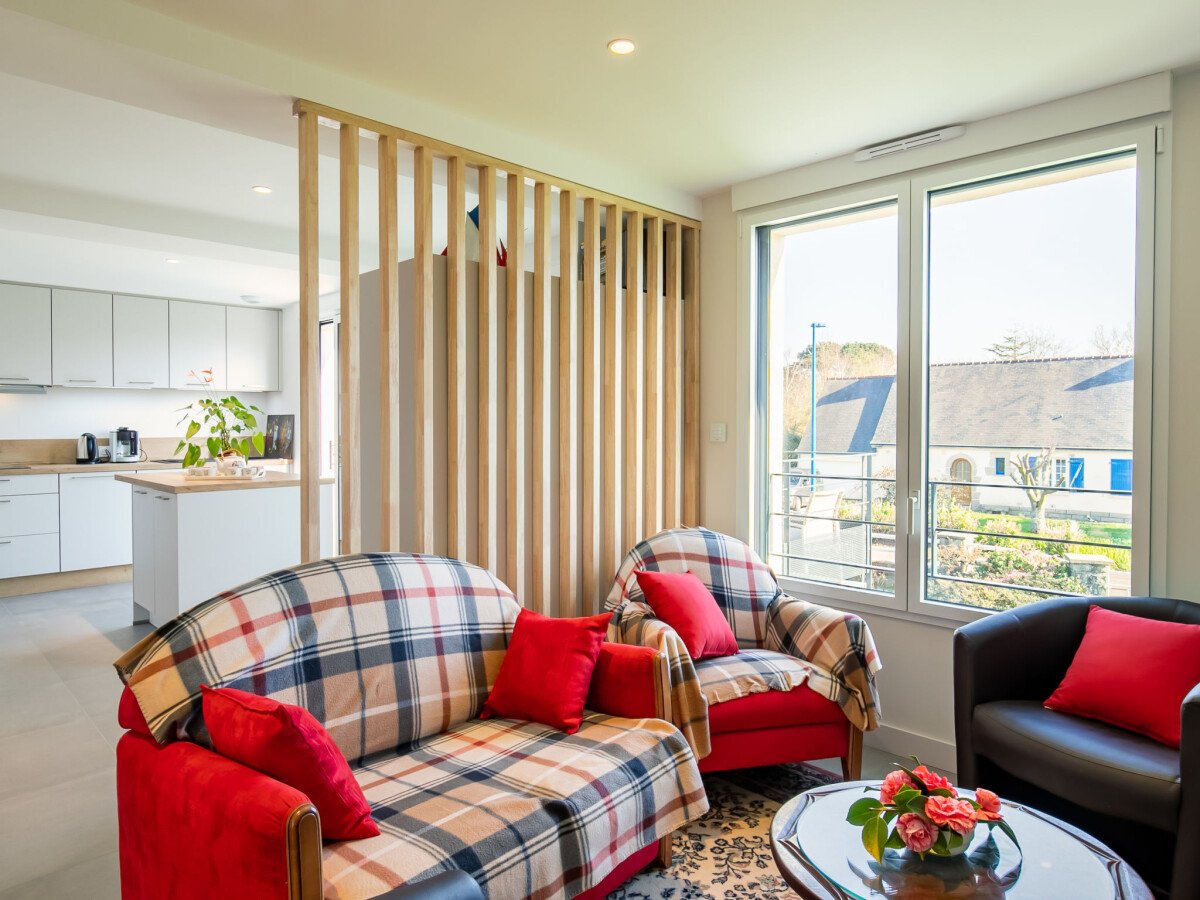 Appartement confortable, 2 chambres, avec jardin