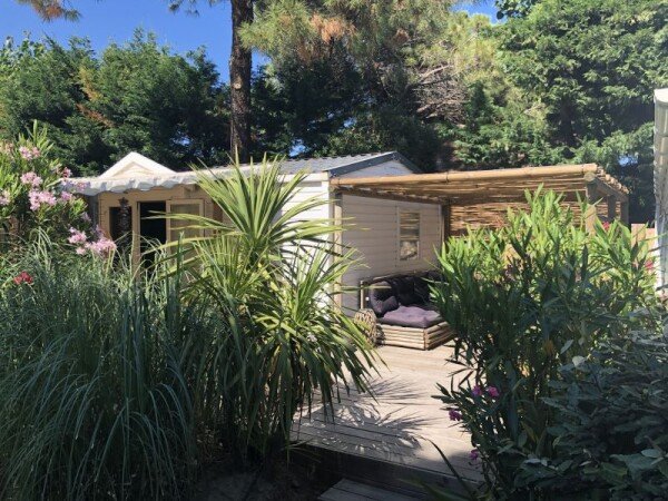 Mobil home 3 chambres, avec vue sur mer