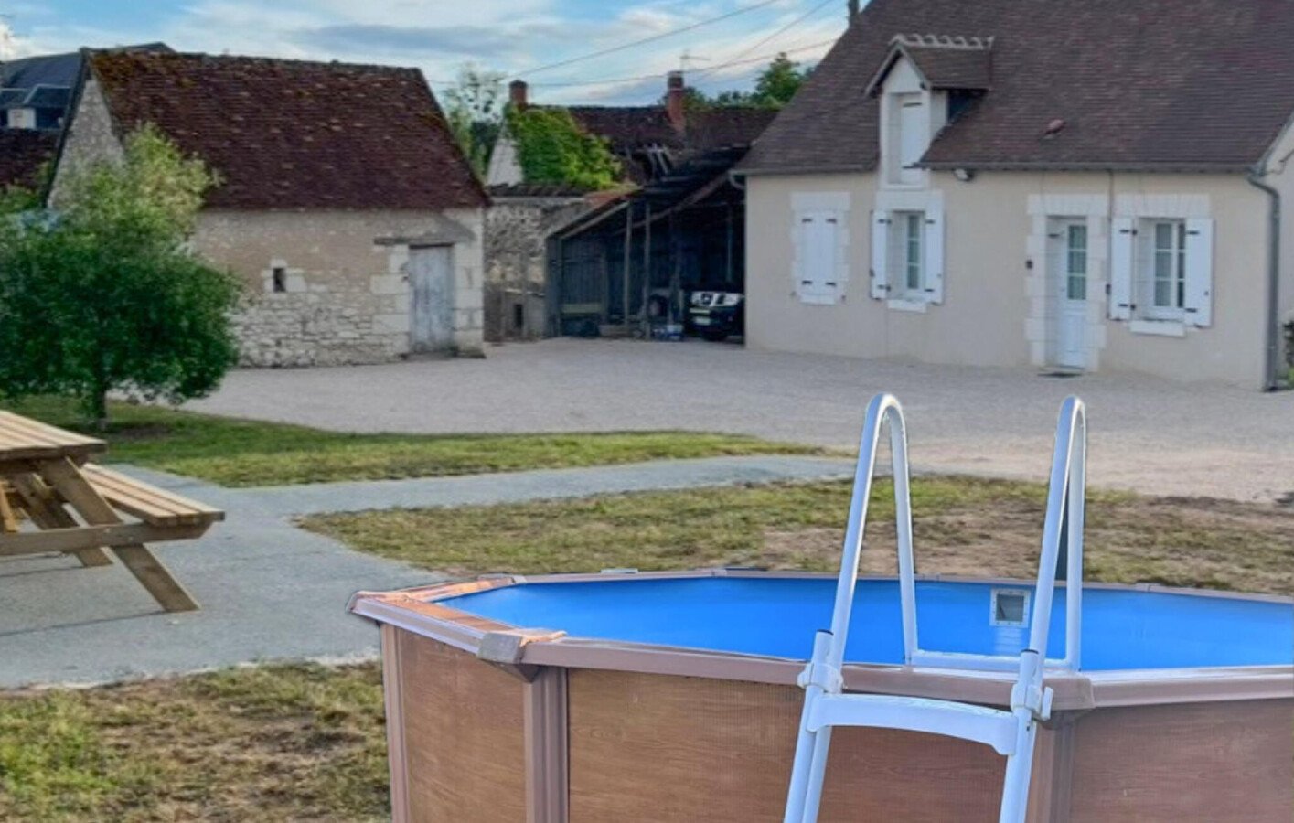 Maison de campagne cozy, 1 chambre, avec piscine