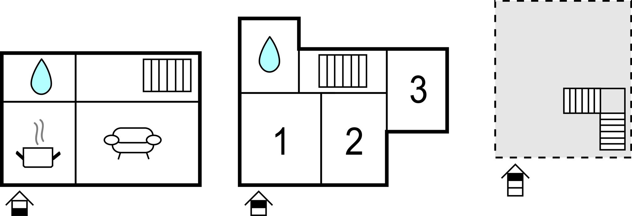 Appartement moderne, 3 chambres, avec vue sur mer