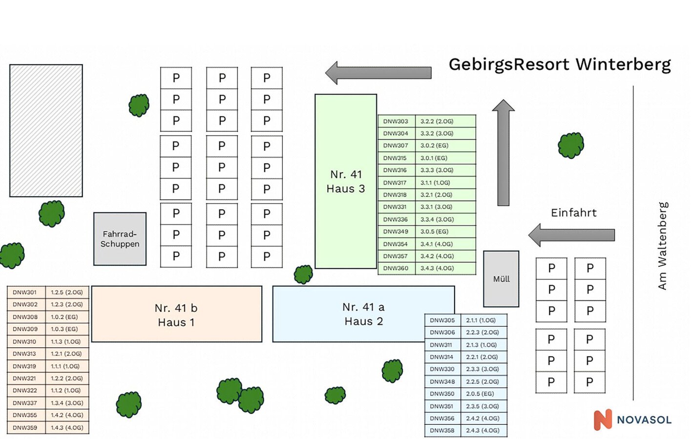 Wohnung 2 Schlafzimmer, mit Kamin