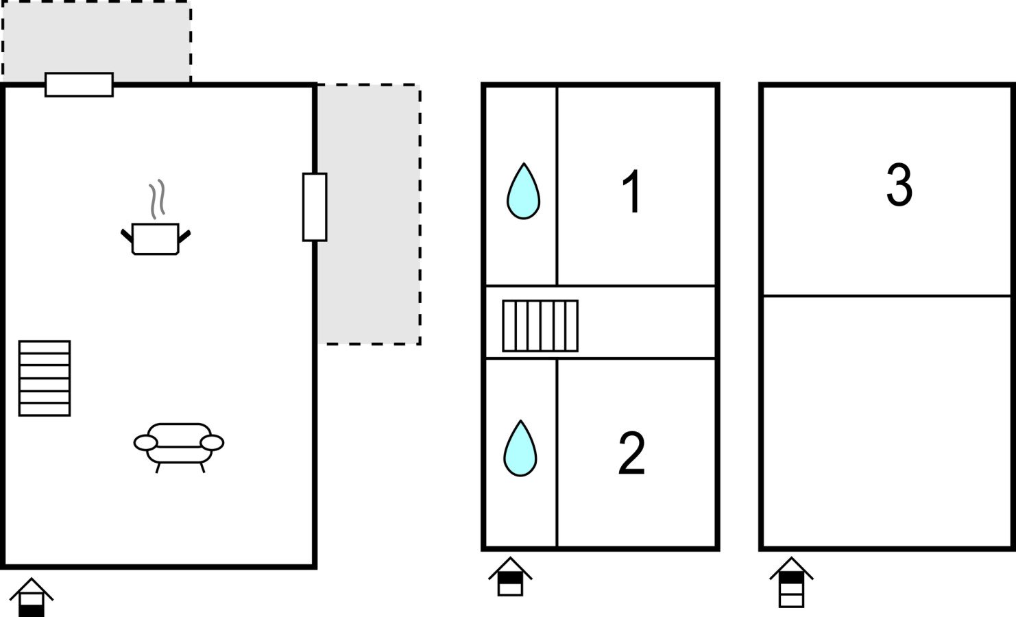 Maison de campagne de charme, 3 chambres, avec jardin