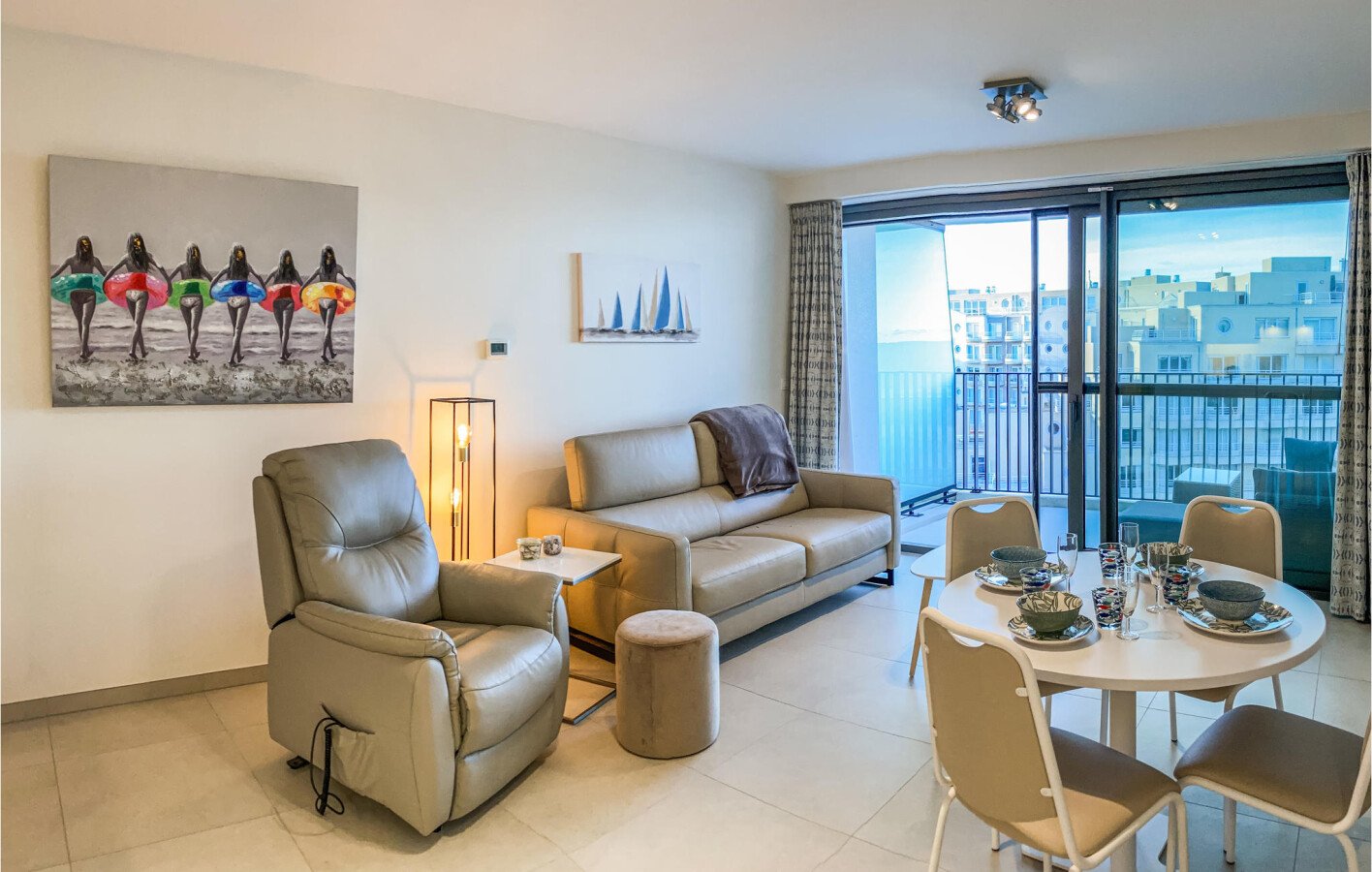 Apartment 1 bedroom, with sea view