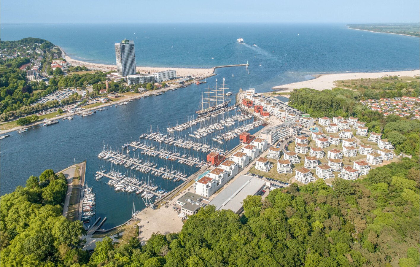 Appartement moderne, 1 chambre, avec vue sur mer