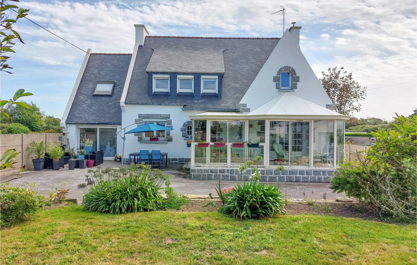 Maison de campagne confortable, 2 chambres, avec vue sur mer