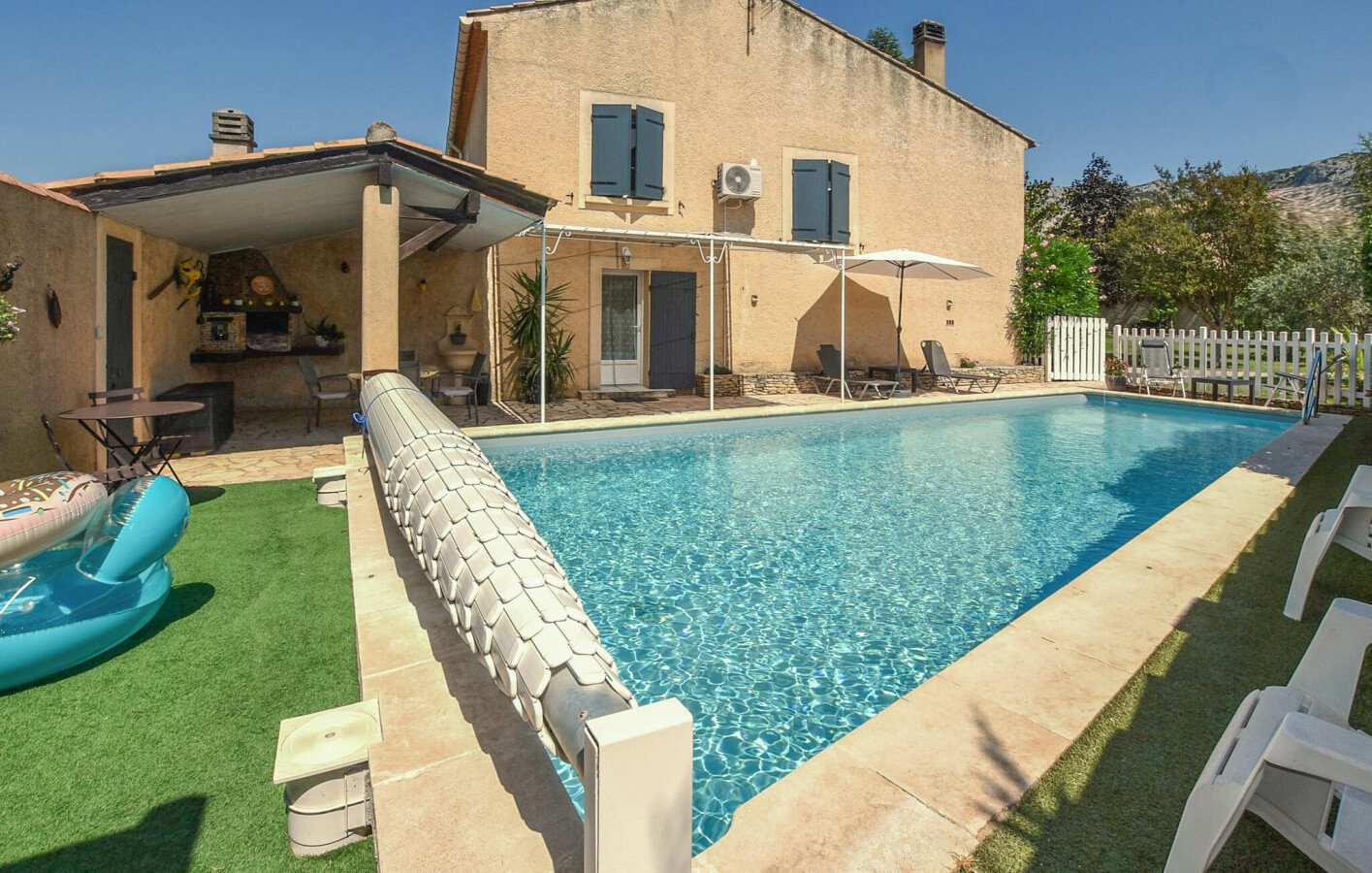 Maison de campagne cozy, 1 chambre, avec piscine