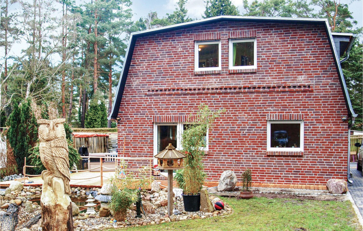 Maison de campagne moderne, 4 chambres, avec cheminée