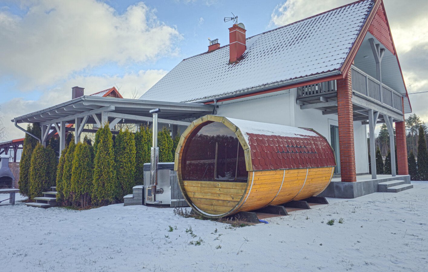 Ferienhaus 4 Schlafzimmer, mit Sauna