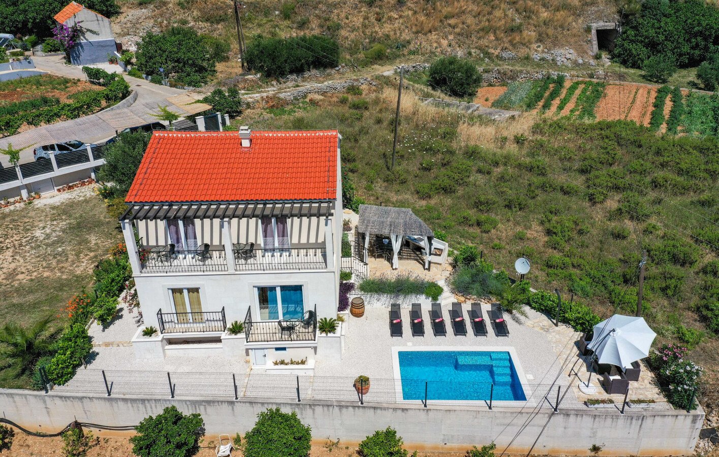 Maison de campagne moderne, 3 chambres, avec vue sur mer