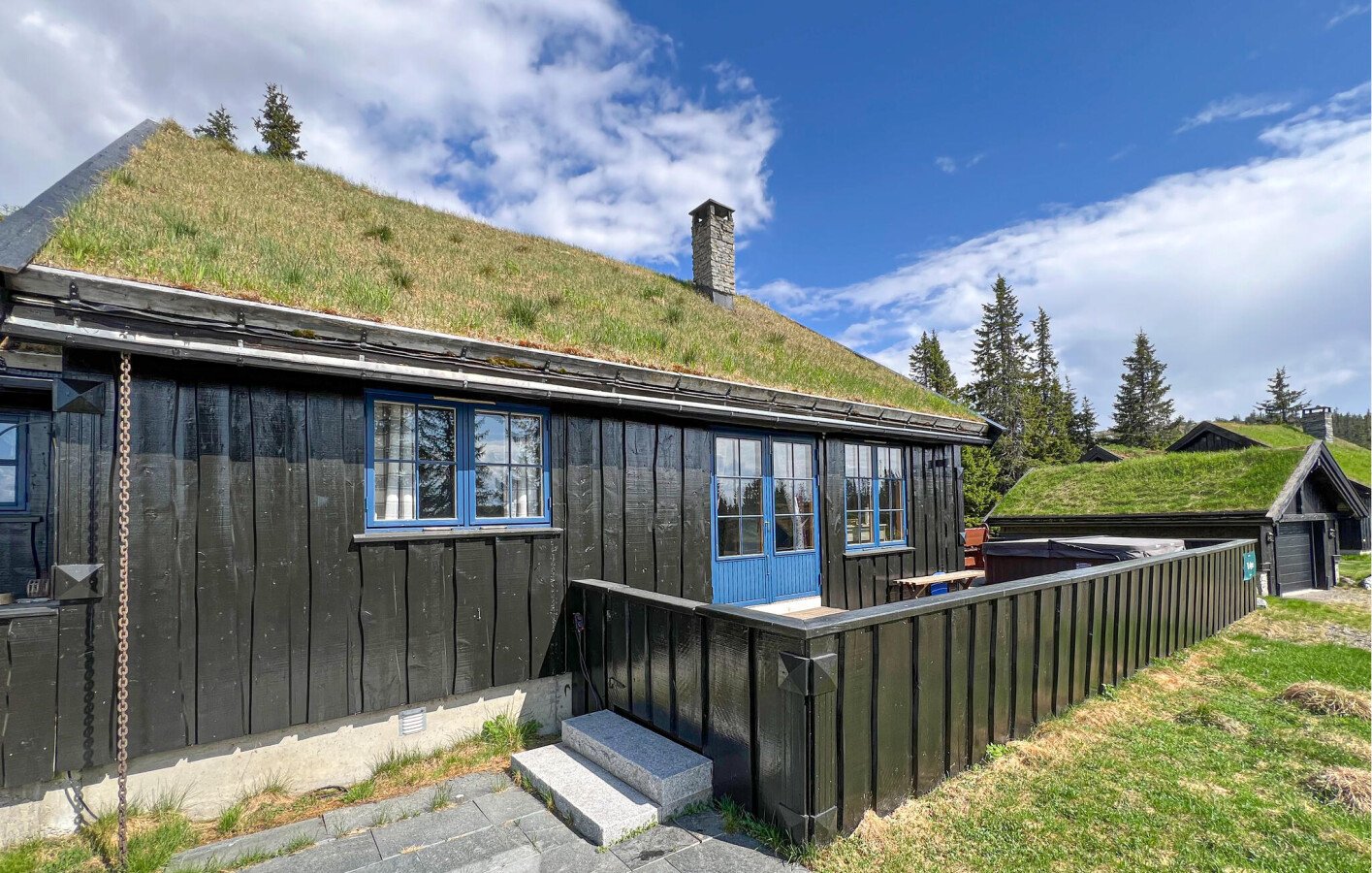 Maison de campagne moderne, 5 chambres, avec cheminée