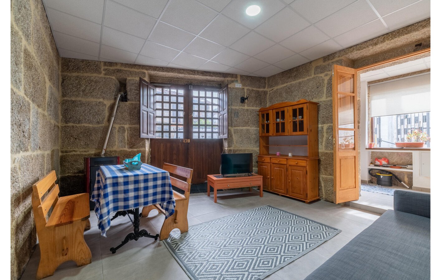 Apartamento 1 habitación, con chimenea