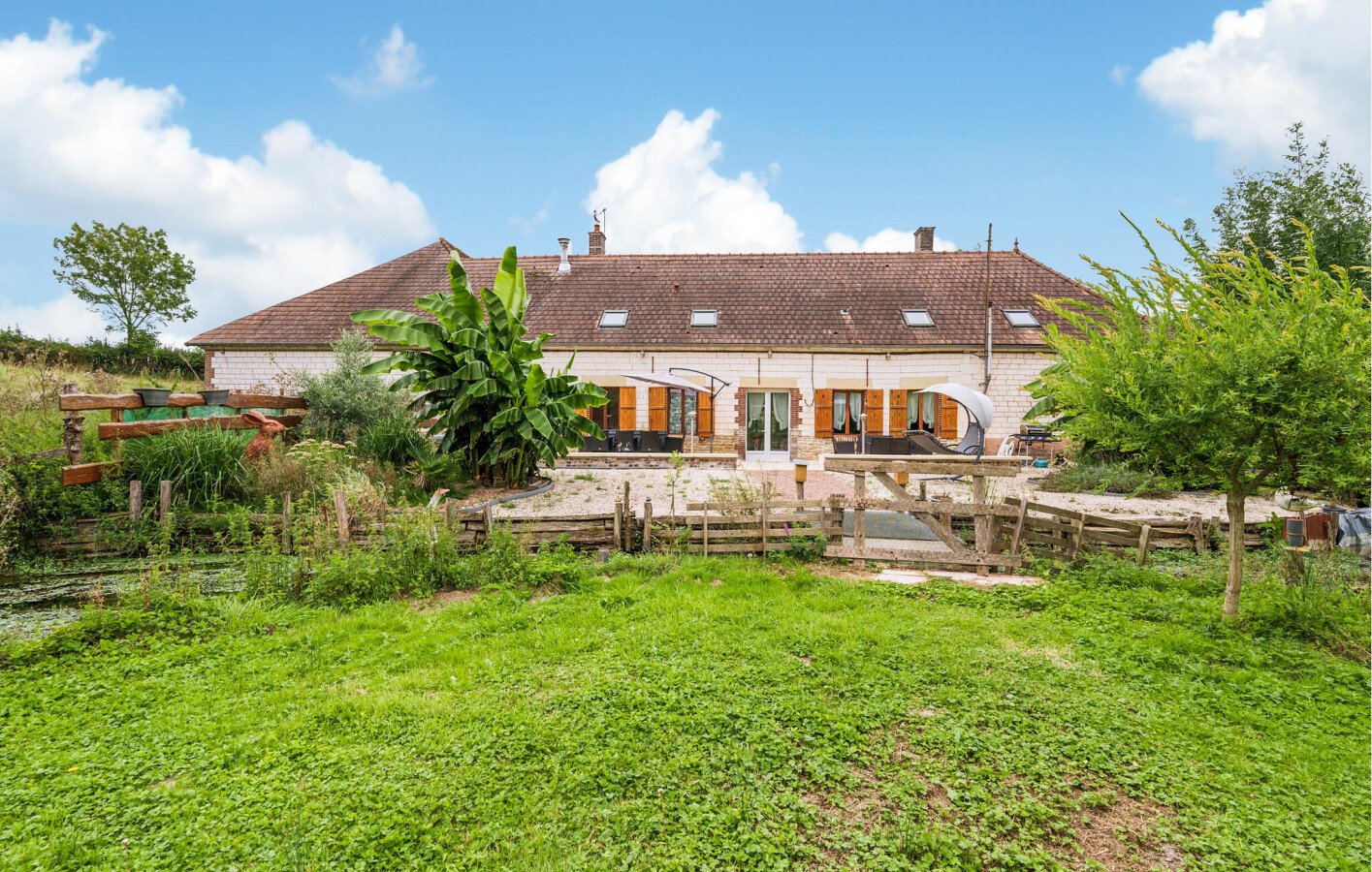Maison de campagne cozy, 5 chambres, avec jardin