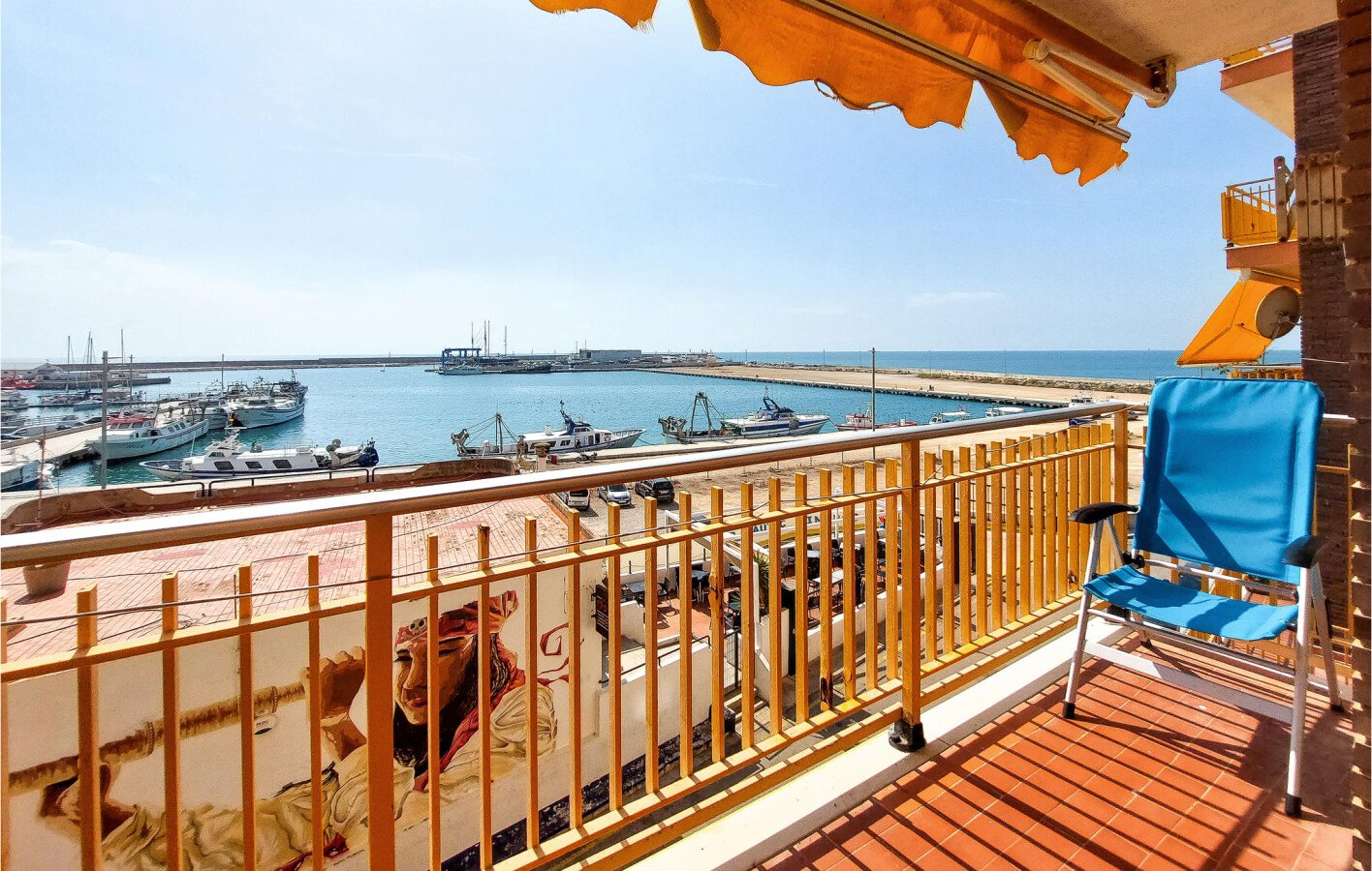 Appartement confortable, 3 chambres, avec vue sur mer