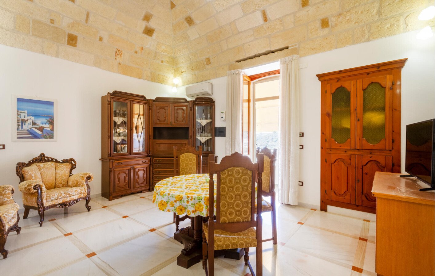 Casa 1 camera, con vista mare