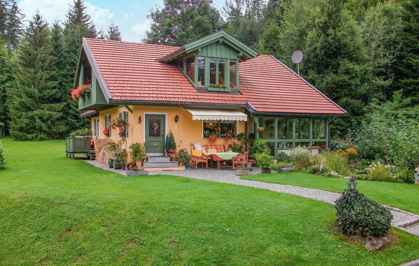 Ferienhaus 3 Schlafzimmer, mit Kamin