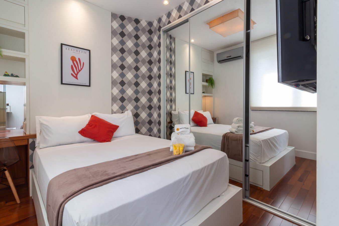 Apartamento 1 quarto, com ar condicionado