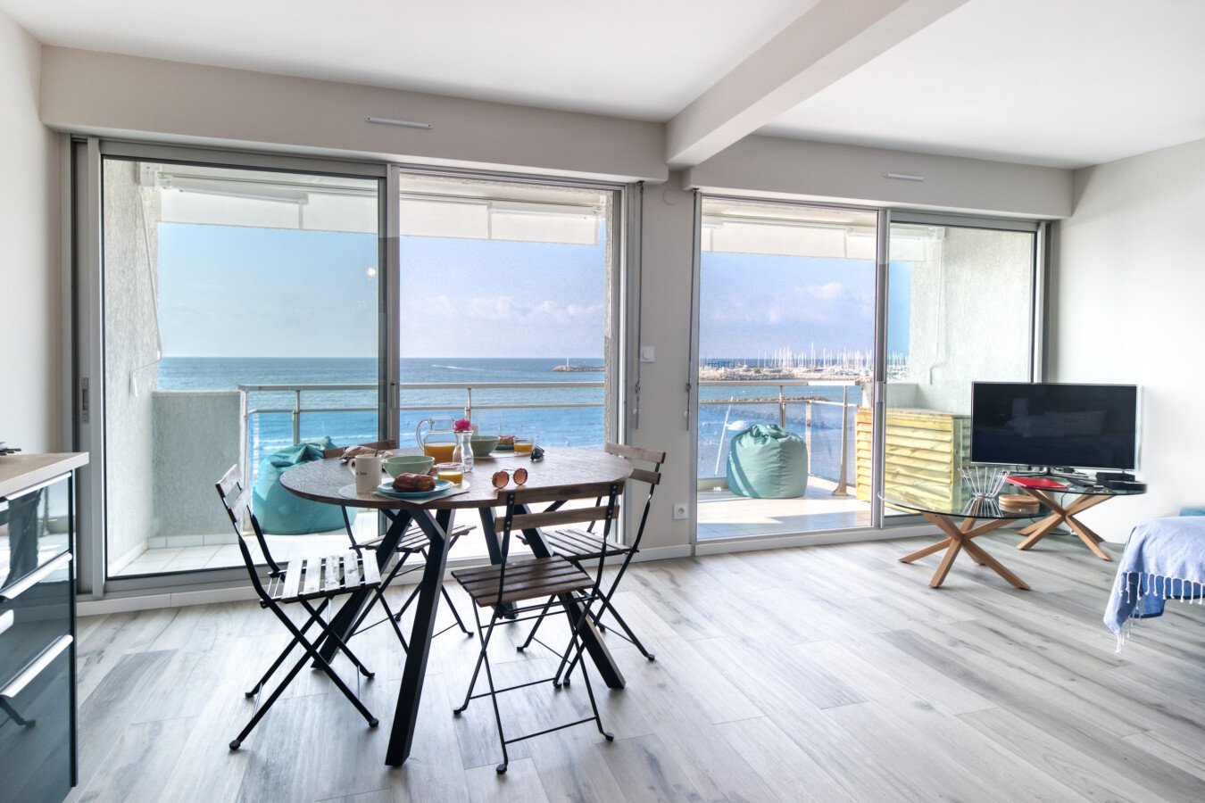 Appartement 2 chambres, avec vue sur mer