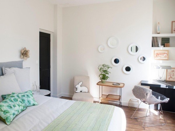 Appartement design, 2 chambres, avec cheminée