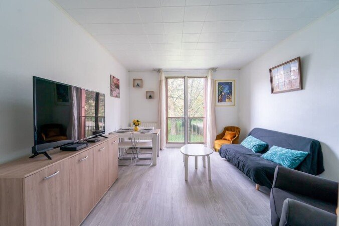 Appartement 3 chambres, avec jardin