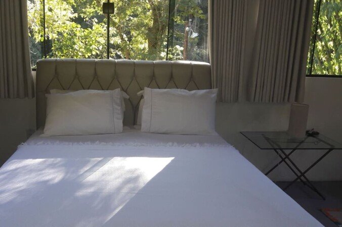 Chalé 1 quarto, com jardim