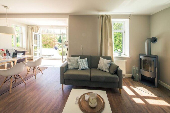 Wohnung 1 Schlafzimmer, mit Kamin