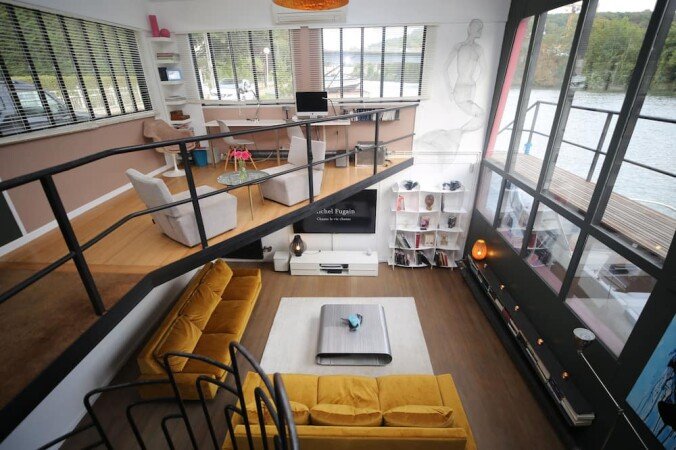 Bateau 3 chambres, avec jardin