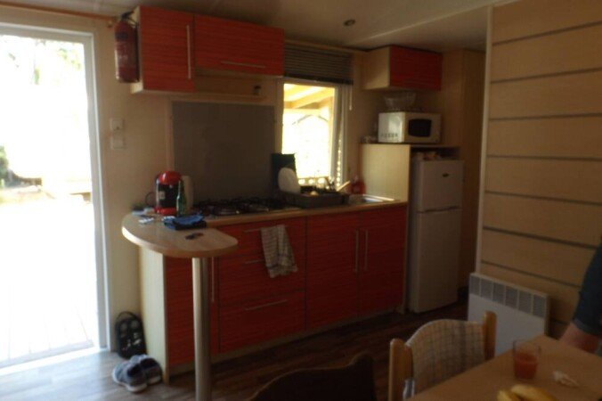 Mobil home 2 chambres, avec piscine