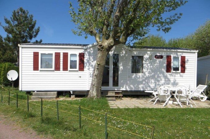 Mobil home 3 chambres, avec piscine