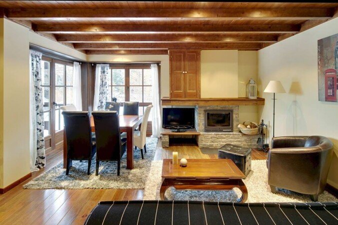 Appartement 2 chambres, avec cheminée