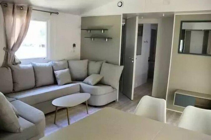 Mobil home 2 chambres, avec piscine