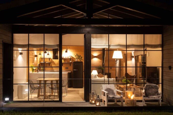 Chalet bien-être, 1 chambre, avec jardin
