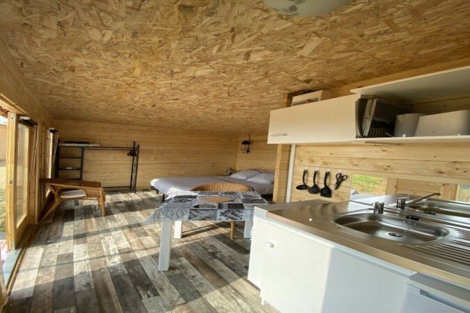 Chalet 1 chambre, avec jacuzzi