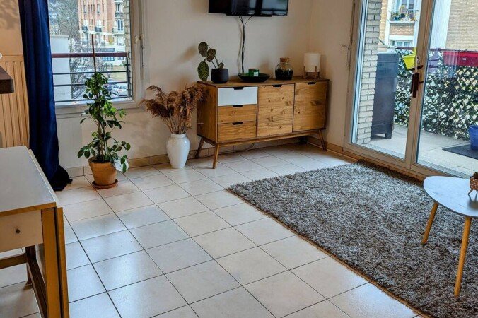 Appartement design, 2 chambres, avec salle de sport