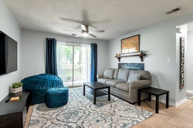 Apartment 2 bedrooms, with garden