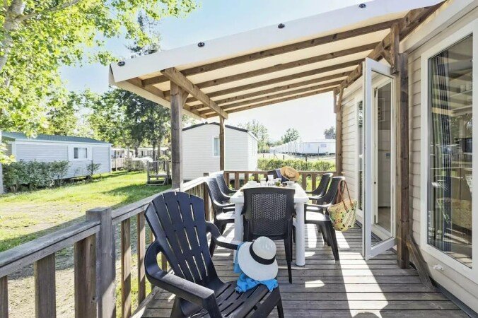 Mobil home 3 chambres, avec climatisation