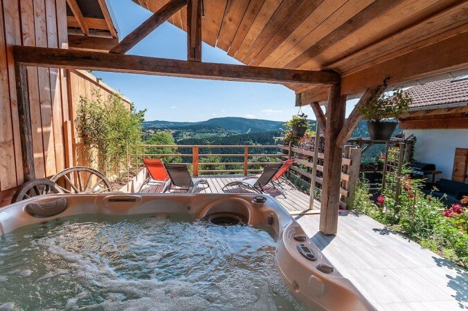 Chalet cozy, 5 chambres, avec jacuzzi