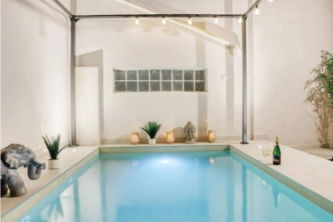 Maison chic, 1 chambre, avec piscine
