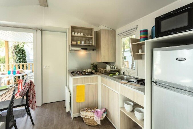 Mobil home 2 chambres, avec climatisation