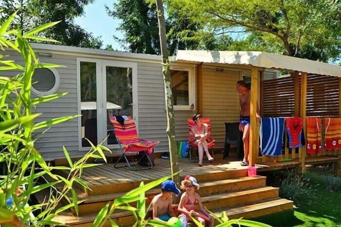Mobil home 3 chambres, avec climatisation