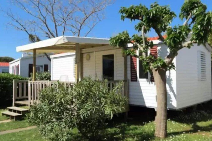 Mobil home 2 chambres, avec piscine