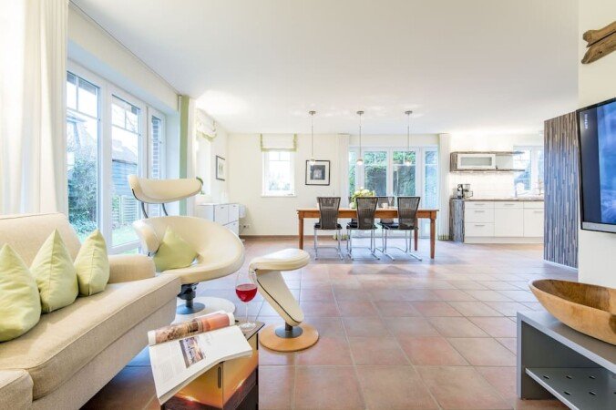 Ferienhaus 3 Schlafzimmer, mit Garten